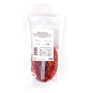 Pormenor da chouriça de carne de porco bísaro