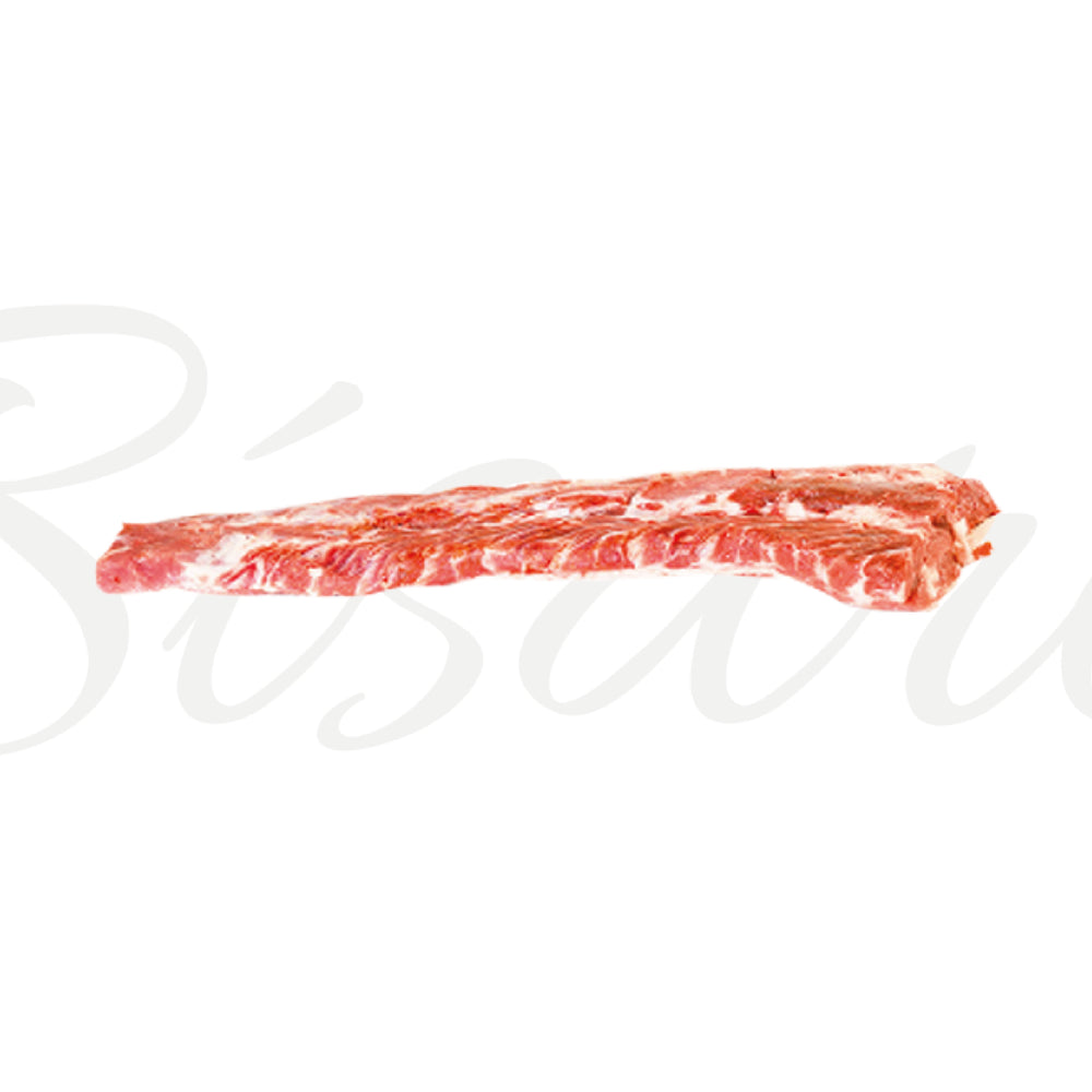 Lombo fresco de porco bísaro, carne de raça bísara criada em Bragança
