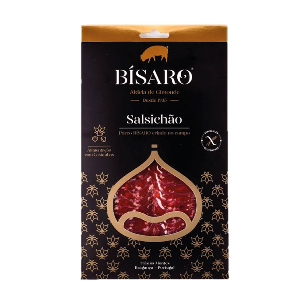 Salsichão de porco bísaro com 5 meses de cura